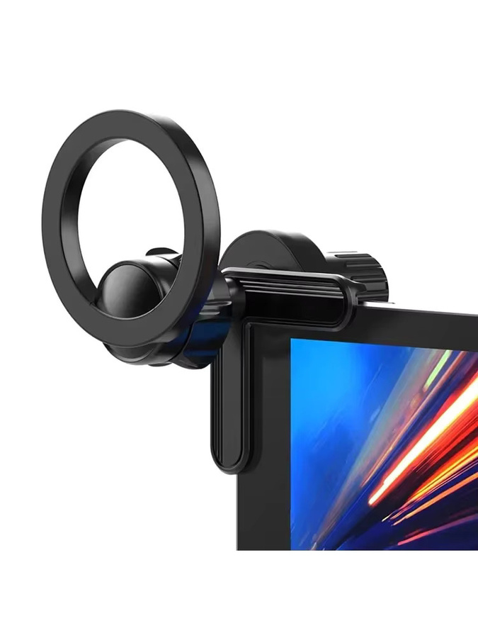 VIKEFON Magnetischer Handyhalter für Bildschirme mit 360-Grad-Rotation in Schwarz - Bild 3