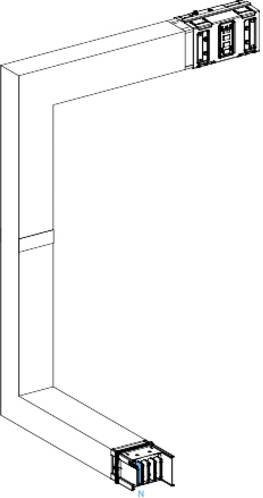 Schneider Electric KSA630DMCK43F KSA Brandschott Mehrfachrichtungsänderung 630A abwärts links aus Kunststoff - Bild 1