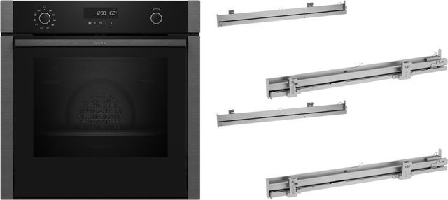NEFF Einbaubackofen BMK320KP bestehend aus B6ACH7AG3 und zwei Z1608BX0 in Graphit - Bild 1