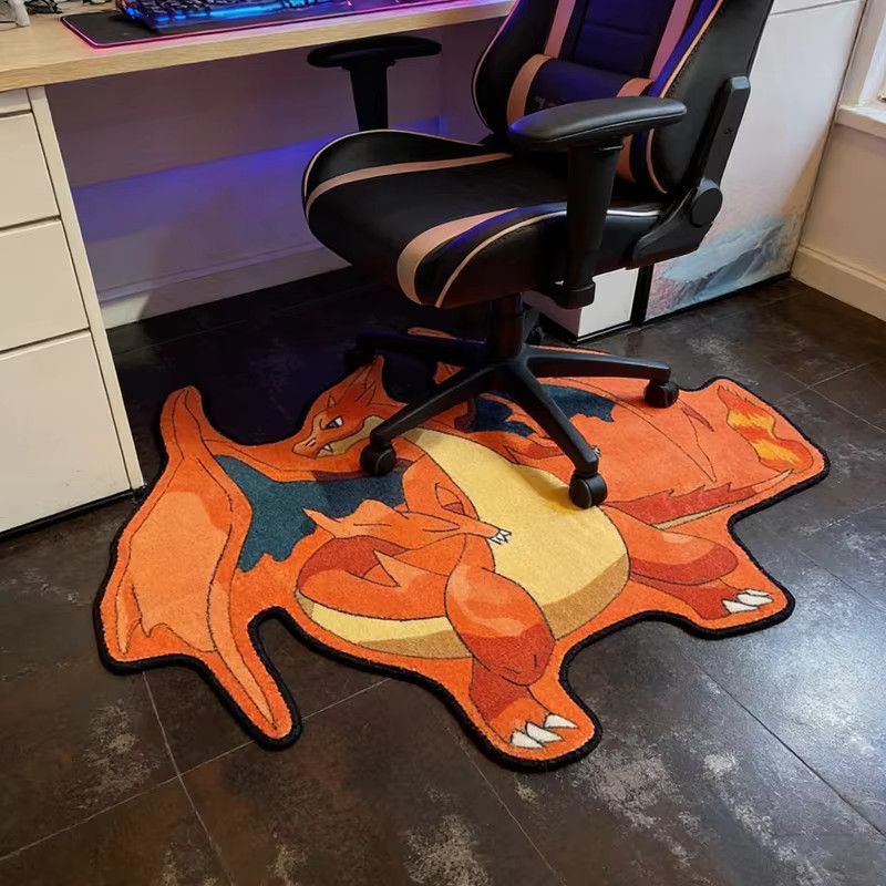 Pokémon Plüschteppich mit Pikachu Gengar Glurak Snorlax und Evoli in Multicolor für dein Schlafzimmer und deine Wohndekoration - Bild 2