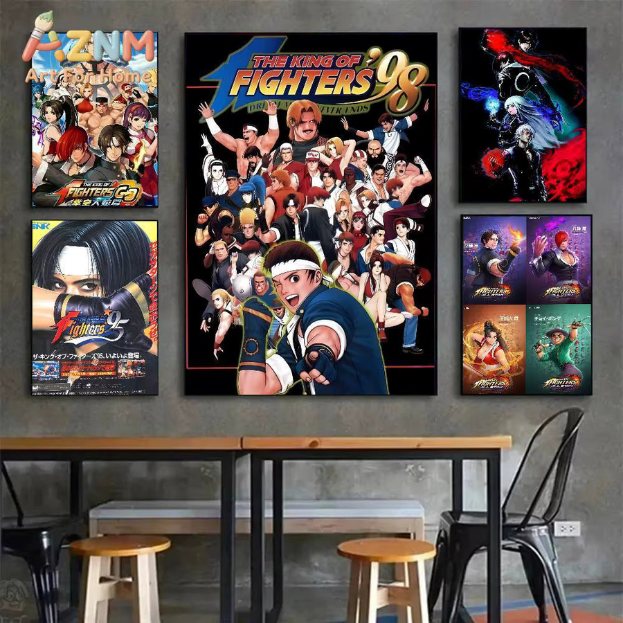 Kayou The King Of Fighters Poster, selbstklebender und wasserfester Wandaufkleber, mehrfarbig, rechteckig - Bild 3