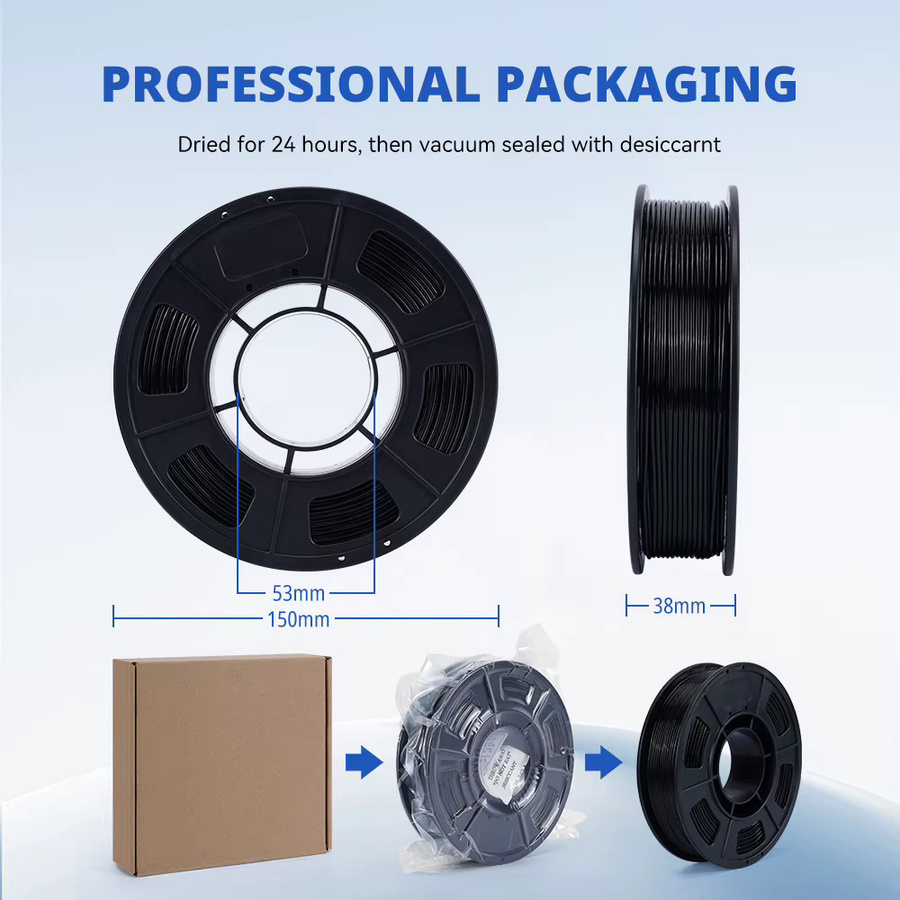 KINGROON TPU-Filament 1,75 mm Schwarz, flexibles 95 A weiches 3D-Druckmaterial für FDM, 0,3 kg - Bild 4