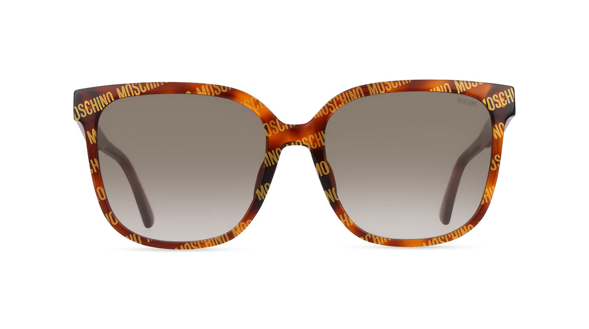 Moschino 134/F/S Sonnenbrille Butterfly, Vollrand, Acetat, braun, gold, Damen - Bild 1