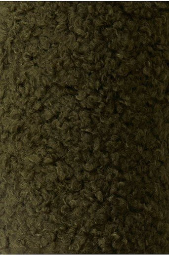 Jotex Himalaya Teddy Stoffmuster in Grün und Braun mit Oeko-Tex Standard 100 - Bild 1