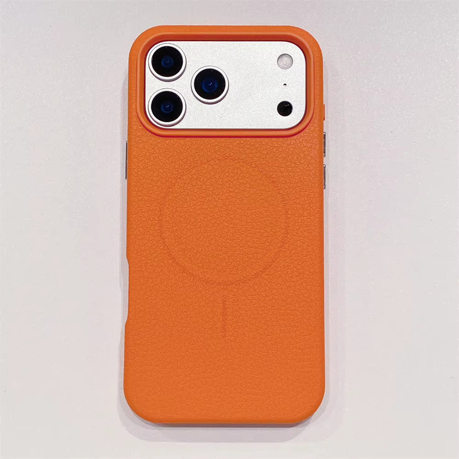 Xeber Luxus Business Magnetische Schutzhülle aus PU Leder für iPhone 12 bis iPhone 17 Pro Max mit MagSafe Unterstützung in Weiß - Bild 3