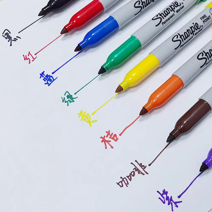 Sharpie Permanentmarker Set mit 8 Farben und 1,0 mm Spitze für Kunst, Labor und Schreibwaren - Bild 4