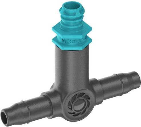 Gardena Micro-Drip-System Reihentropfer 2 l/h, 10 Stück, Farbe Anthrazit, inklusive Verschlusskappe und Reinigungsnadel, 4,6mm - Bild 1