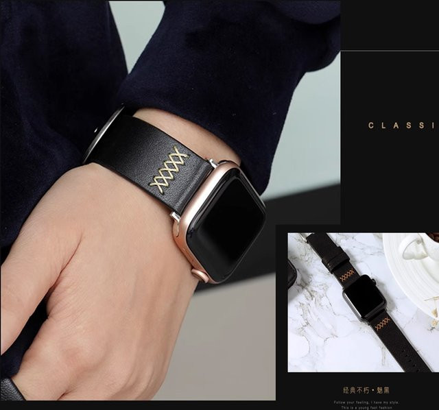 PEO Uhrenarmband Echtleder, Unisex - Bild 1