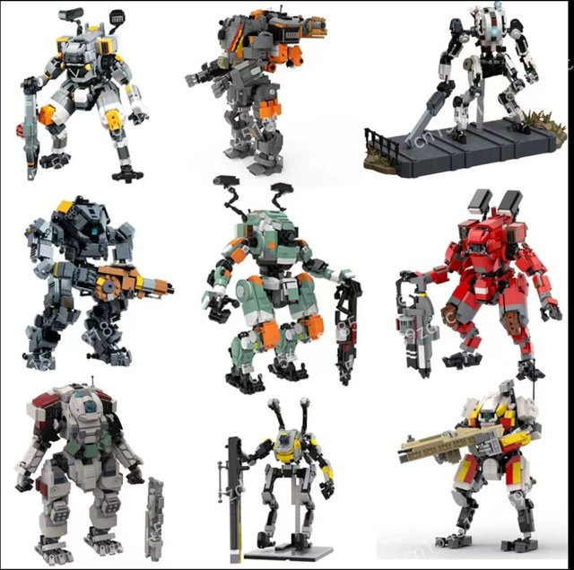 Garno Moc-Spiel Titan Falled Pionier Ronin-Klasse Mecha Roboter Modell, Baustein Set - Bild 1