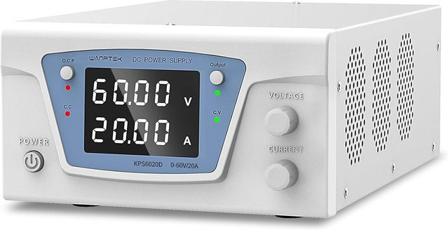 Wanptek Labor-Gleichstrom-Stabilisator Digitale Regelbare Stromversorgung 30V 20A und 60V 10A - Bild 1
