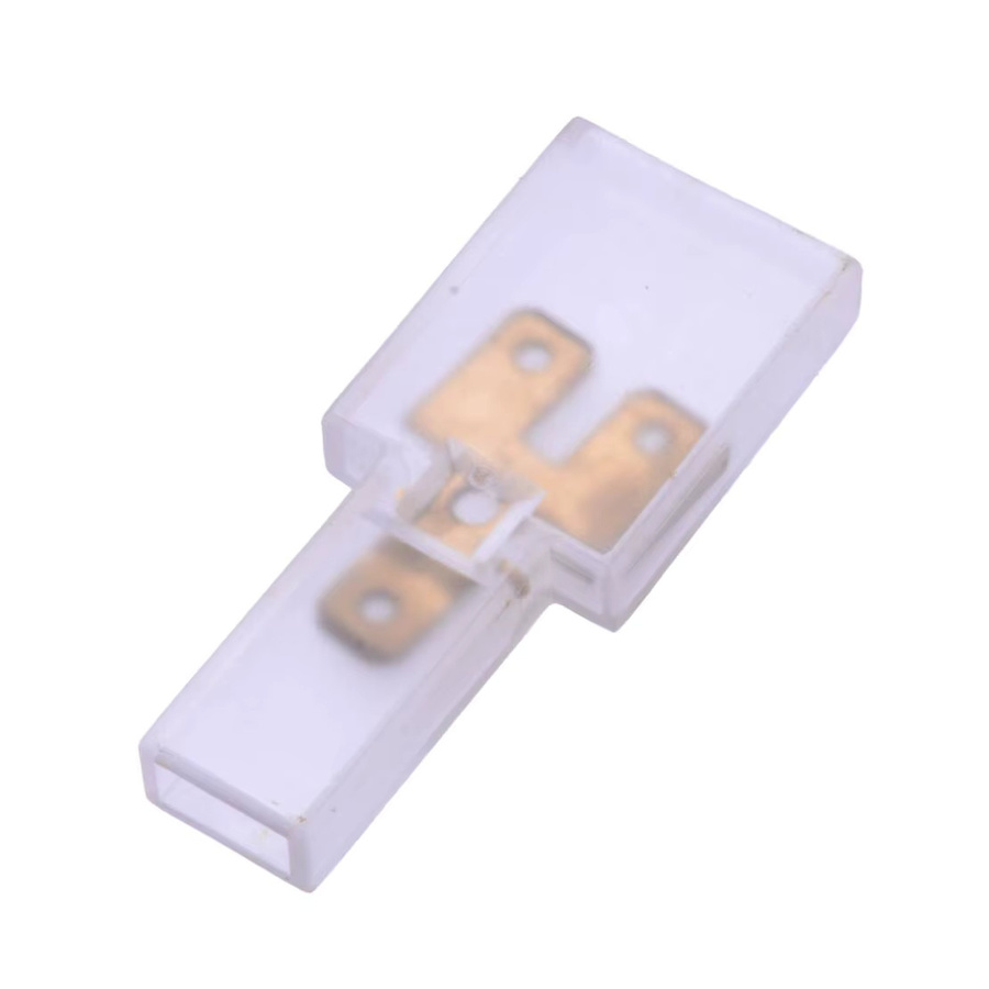 8 Stück Flachstecker Y-Verteiler Konvertierungsadapter 6,3 mm mit transparentem isoliertem Gehäuse - Bild 2