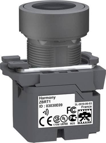 Schneider Electric ZB5RTA2 Drucktaster tastend in Schwarz mit IP66 Schutzart (Front) und IP30 (Rückseite) - Bild 1