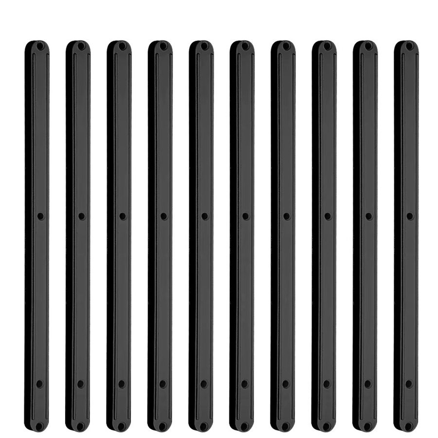 10 Stück Ersatz-Schubladenschienen aus Kunststoff in Schwarz, Länge: 298 mm, Schubladenführungen für Tastatur und Schrank, Möbelbeschläge - Bild 4