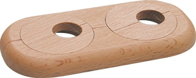 Living by Haro Doppelheizkörperrosette aus Buche in Braun, B/T/H: 120 x 50 x 15 cm - Bild 1