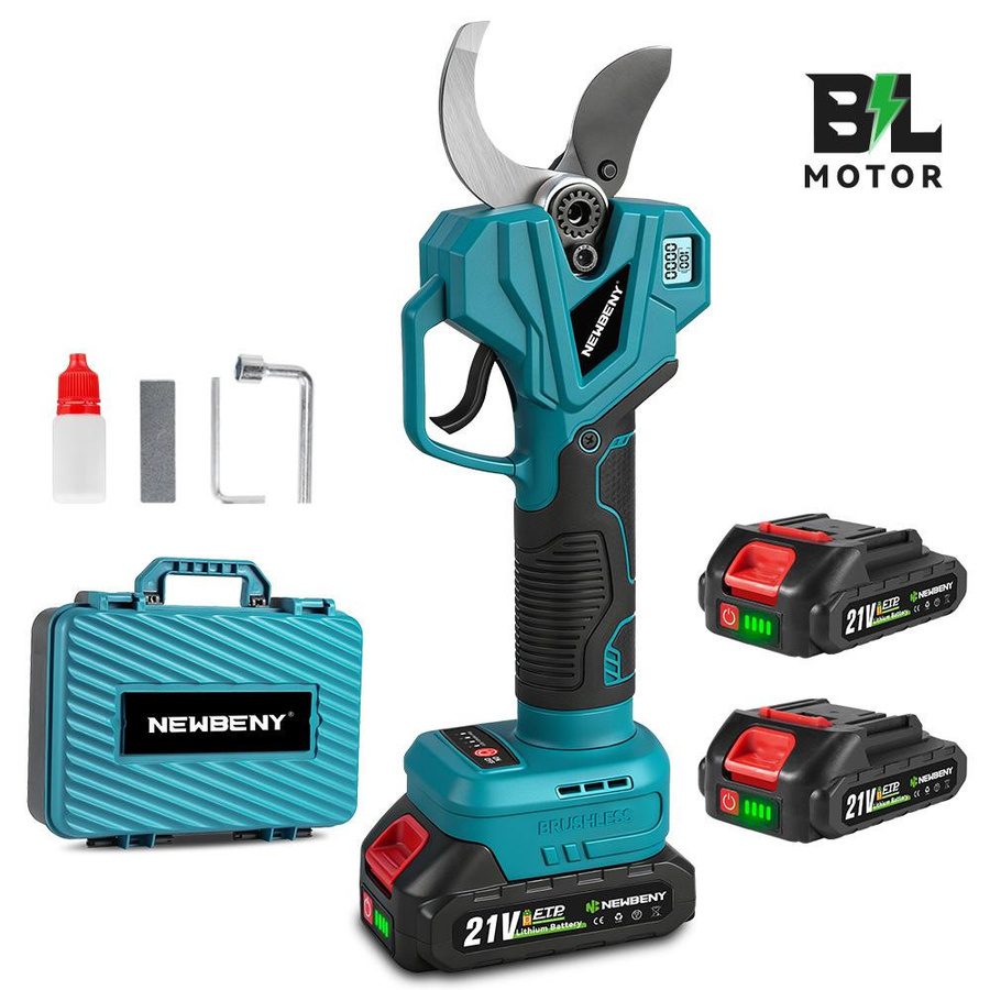 NewBeny Elektrische Astschere mit 75mm SK5 Stahl Klingen für Makita Akku, Bürstenlose Akku-Astschere für Obstbäume und Bonsai - Bild 4