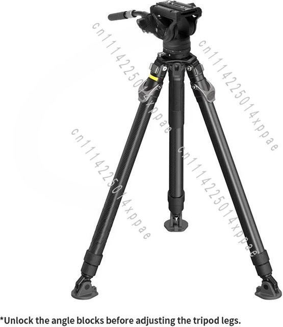 Pineta Peak Carbonfaser Foto-Video-Stativ in Schwarz mit 75mm Kugelkopf und niedrigem Winkel-Zentralstab, Höhe: 155 cm - Bild 1
