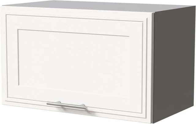 Feldmann-Wohnen Klapphängeschrank Salo W4B/60 Küchenschrank mit Kassettenfront in Grau und Weiß Matt, B/T/H: 60 x 32,5 x 36 cm - Bild 1