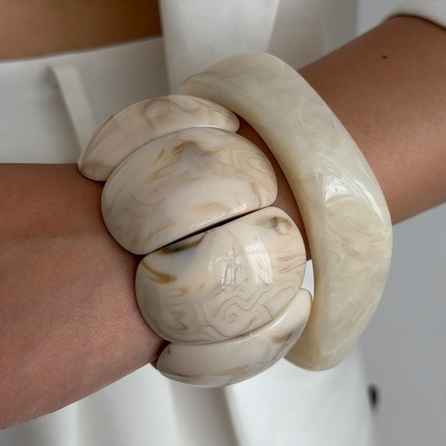 SHIXIN Armband, Harz, Beige, Damen, Böhmisch - Bild 1