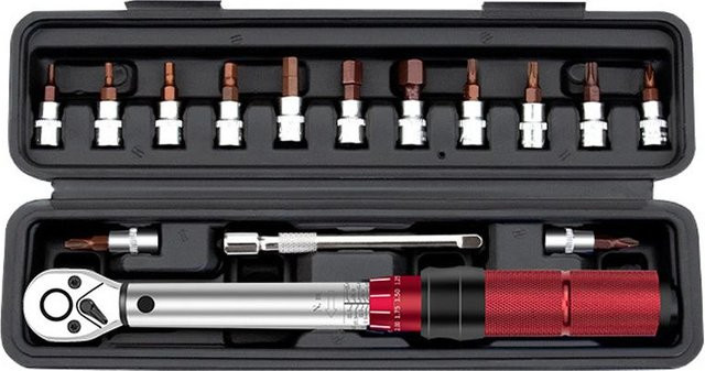 16-teiliges Multifunktionales Ratschenschlüssel Set von Elestagequipment, 14 Zoll, Einstellbarer Drehmomentschlüssel bis 224 N.M, Chrom-Vanadium und Edelstahl, Bunt - Bild 1