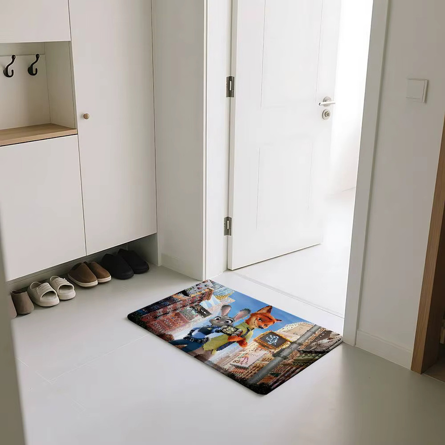 52TOYS Zootopia 2 Fußmatte aus Polyester mit rutschfester Unterseite, B/B/T: 60 x 40 cm, Mehrfarbig - Bild 5