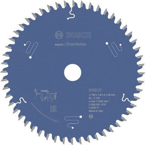 Bosch Expert Kreissägeblatt für Aluminium mit 52 Zähnen Durchmesser: 168 mm - Bild 1