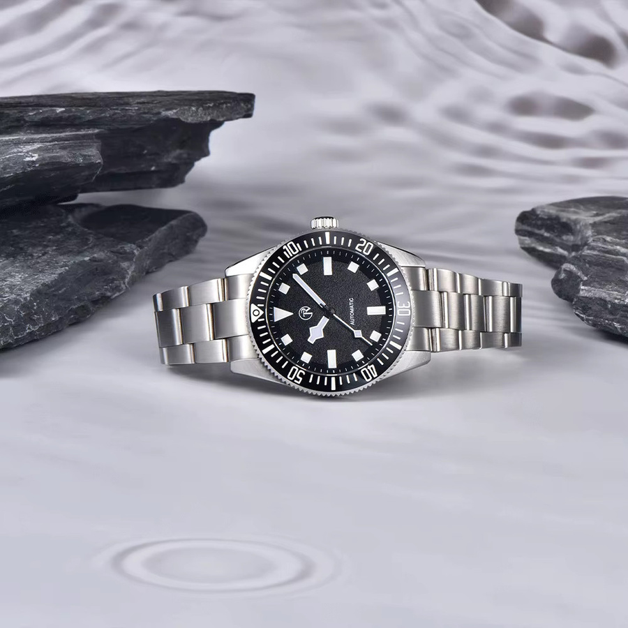 Rollstimi Armbanduhr Automatik, Edelstahl, Blau, Herren - Bild 3