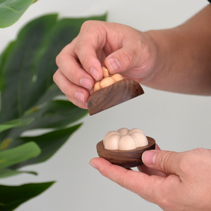 Yiran Furniture Shanzhu Aromatherapie-Duft aus Walnussholz in Braun zur dekorativen feuerfreien Aromatherapie für dein Zuhause - Bild 4