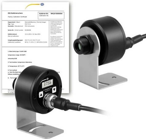PCE Instruments PCE-IRT 10-ICA Infrarot-Thermometer kalibriert (ISO) Pyrometer in Schwarz mit 20:1 Optik und IP65 Schutzklasse - Bild 1