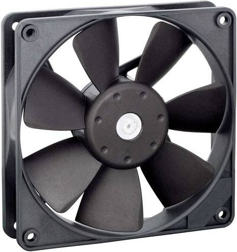 EBM Papst Axiallüfter 4412F/2 Schwarz 12 V/DC 168 m³/h B/T/H: 119 x 119 x 25,4 mm - Bild 1