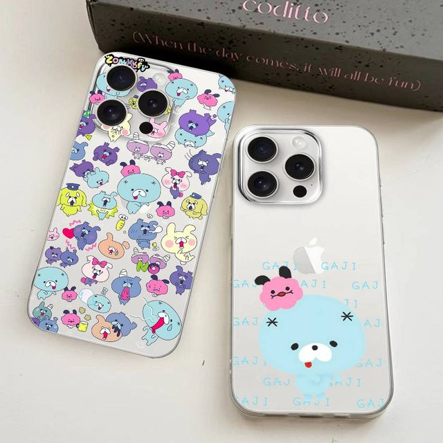 Z-Zombbit Handyhülle für iPhone 17 16 15 14 13 12 11 Pro Max Plus X XR XS Max Transparent Klar - Bild 1