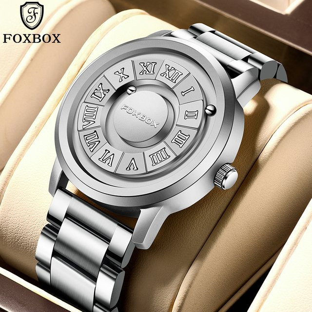 LIGE Armbanduhr Quarz, Edelstahl, Silber, Herren - Bild 1
