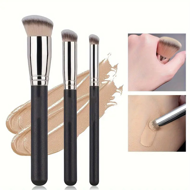 CNKESS Foundation-Concealer-Pinsel, Kontur- und Rouge-Pinsel, Unisex - Bild 1