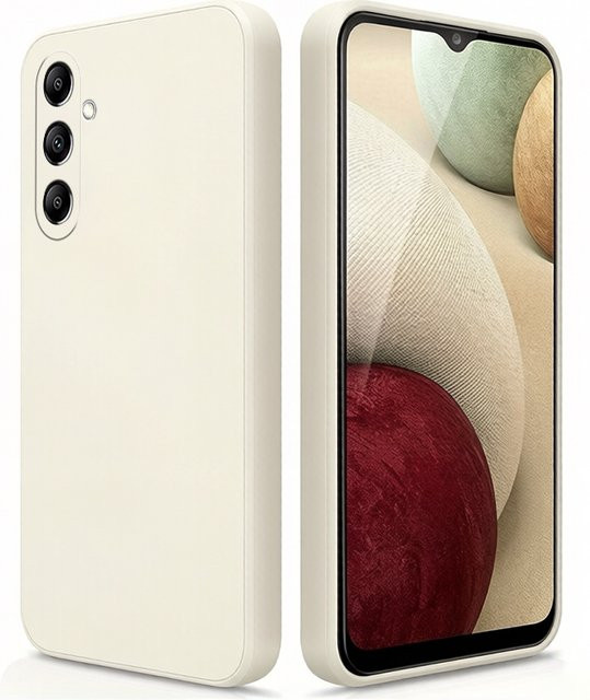 Samsung Galaxy A13 5G Schutzhülle aus flüssigem Silikon mit präzisen Aussparungen in Schwarz oder Weiß - Bild 1