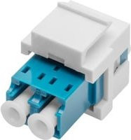 Digitus LWL-Kupplung Duplex LC auf LC Buchse Singlemode OS2 Blau DN-96007-1-K - Bild 1