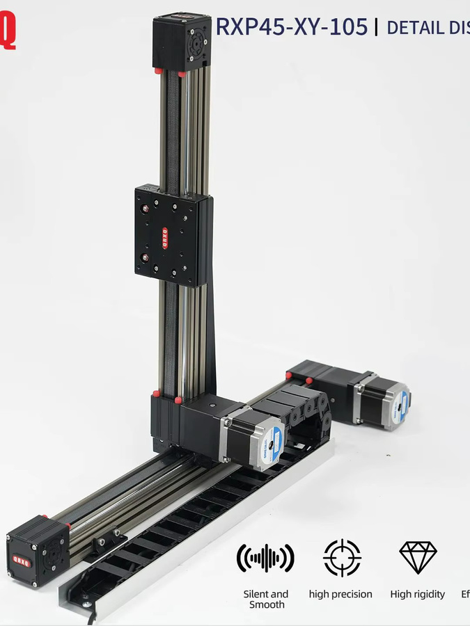 QRXQ Riemengetriebenes lineares Montagemodul RXP-XY-105 mit vertikaler X-Achsen-Montage und 5 kg Tragfähigkeit - Bild 4