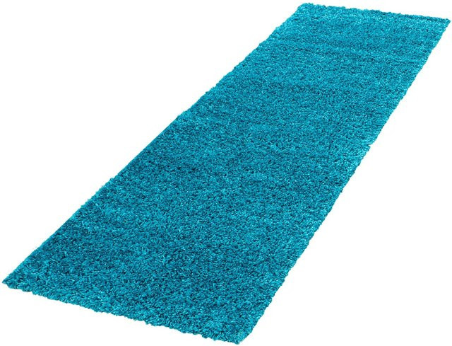 Ayyildiz Hochflorteppich Life in Türkis im Shaggy-Stil, B: 150 cm, T: 80 cm, H: 3 cm - Bild 1