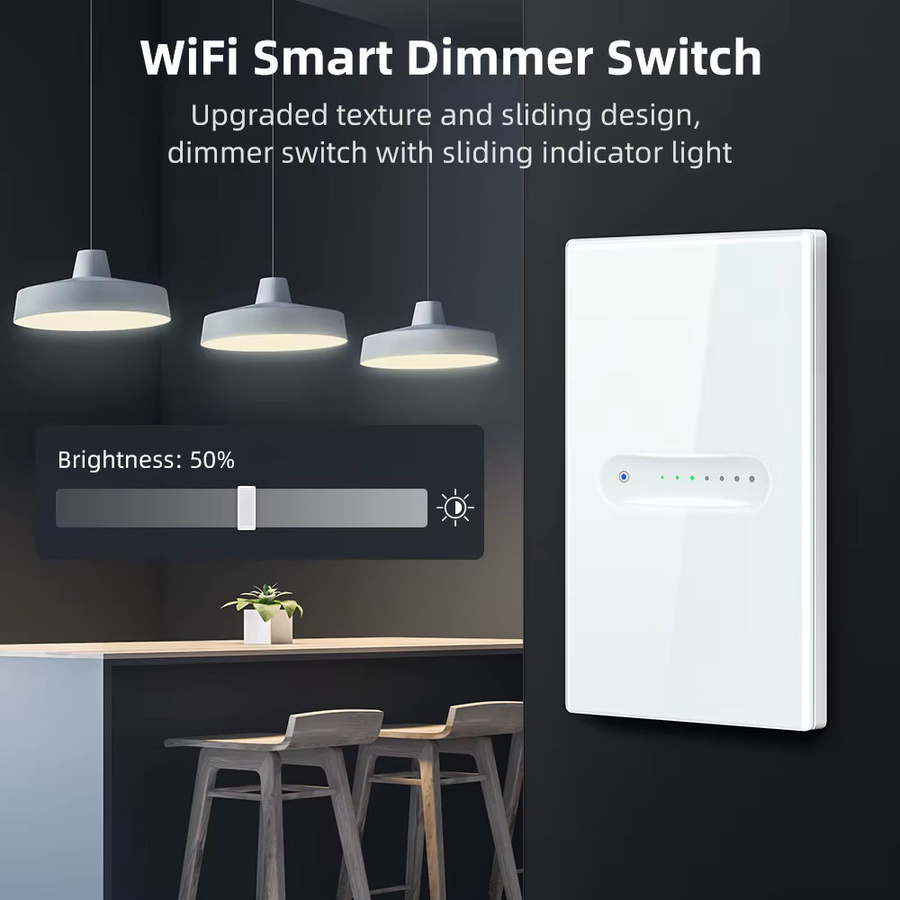 AVATTO Smart WLAN Dimmer-Schalter mit Touch-Panel in Weiß, kompatibel mit Tuya, Alexa und Google Home - Bild 2