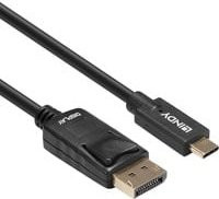 Lindy USB-C auf DisplayPort Adapterkabel in Schwarz - Bild 1