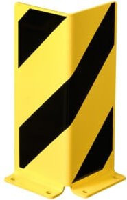 Moravia Anfahrschutz Winkel aus Stahl in Schwarz/Gelb zum Aufdübeln B: 40 cm, H: 16 cm, T: 0,5 cm - Bild 1