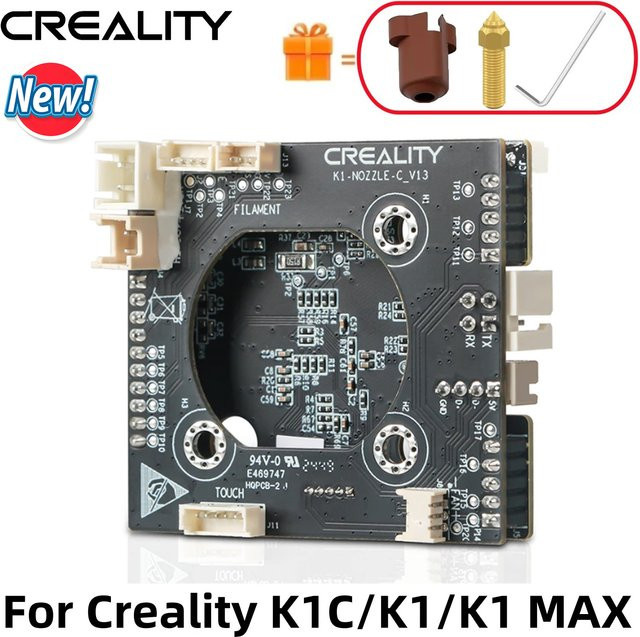 Creality Adapter Board PCBA Breakout Modul für K1C K1 K1 MAX Nozzle-C-V13 HQPCB-2 in Schwarz - Bild 1