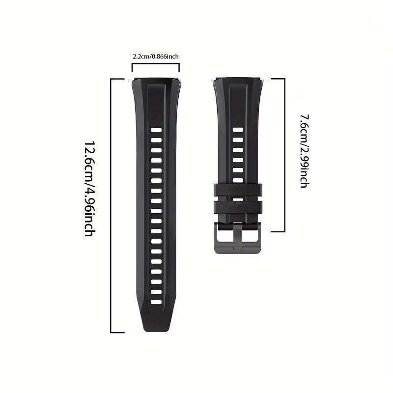 Huawei Uhrenarmband Silikon, 22 mm, mehrfarbig - Bild 3
