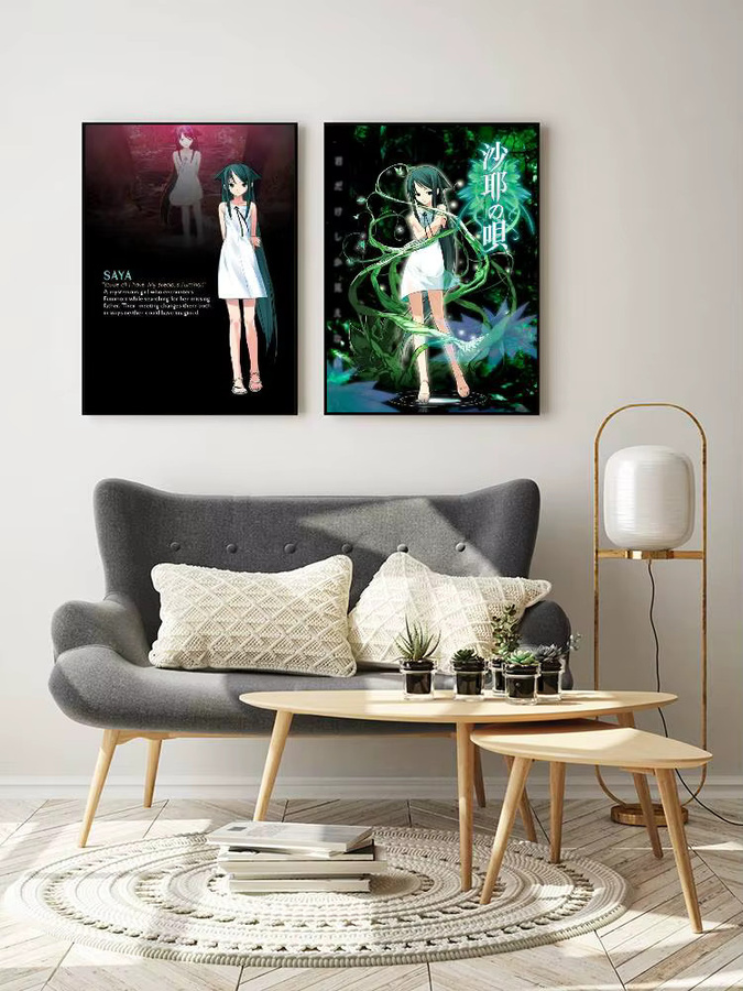 Kayou Saya No Uta The Song Of Saya Poster Kunstdruck im Anime-Stil, Mehrfarbig - Bild 7