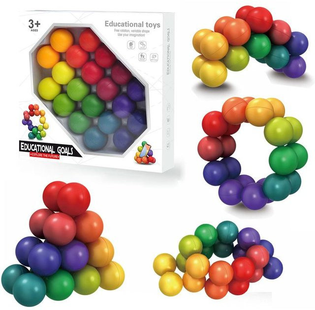 MTMA 3D-Puzzleball, Zappelspielzeug, Bunt / Mehrfarbig, ab 3 Jahre - Bild 1