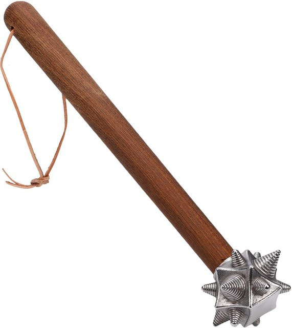 Multifunktionaler stacheliger Hammer von KONNWEI mit Holzgriff und Edelstahlkopf in Braun - Bild 1