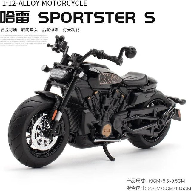Linyi toy car Harley Sportster S Motorrad, Modellauto, mit Sound und Licht, ab 14 Jahren - Bild 1