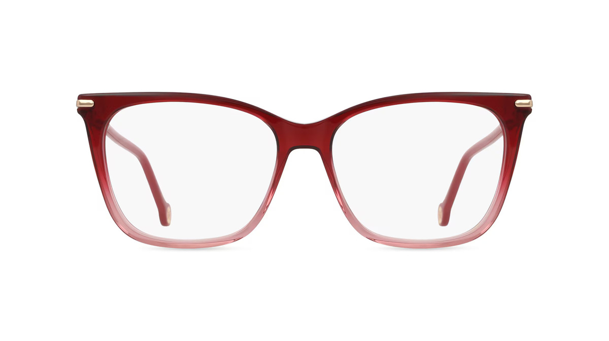 Carolina Herrera 232 Korrektionsbrille, Vollrand, Quadratisch, Acetat, Rot, Damen - Bild 1