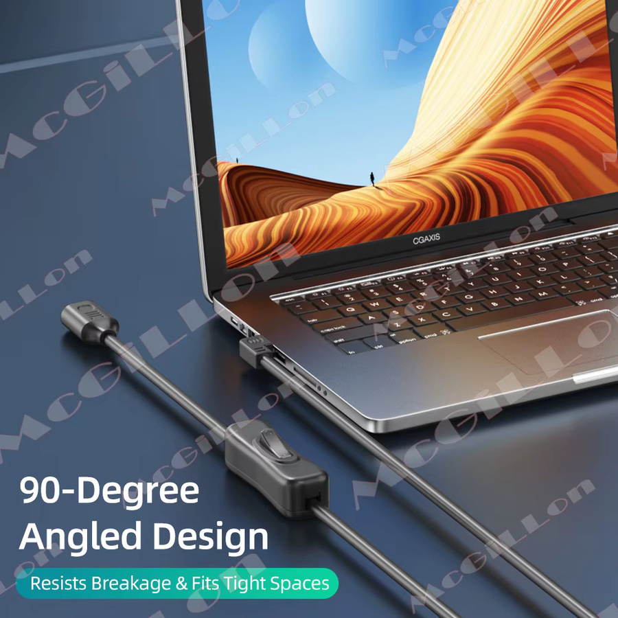 MCGILLON USB 3.0 Verlängerungskabel mit Ein- und Ausschalter in Schwarz (Stecker auf Buchse) - Bild 2