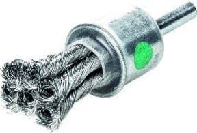 Pinselbürste aus Edelstahl von LESSMANN in Silber, Durchmesser: 22 mm, Drahtstärke: 0,35 mm - Bild 1