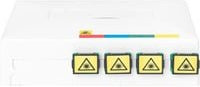 Digitus FTTH-Anschlussset Spleißbox mit 4 x SC SX Kupplung in Grau - Bild 1