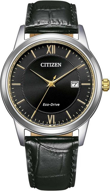Citizen Armbanduhr, Solar, Edelstahl, 40 mm, Leder, Herren - Bild 1